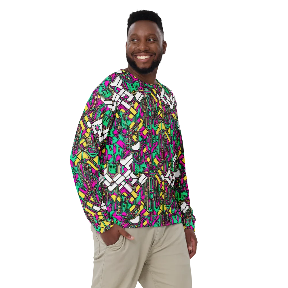 Synthwave Wiring on Sweatshirt — Front
