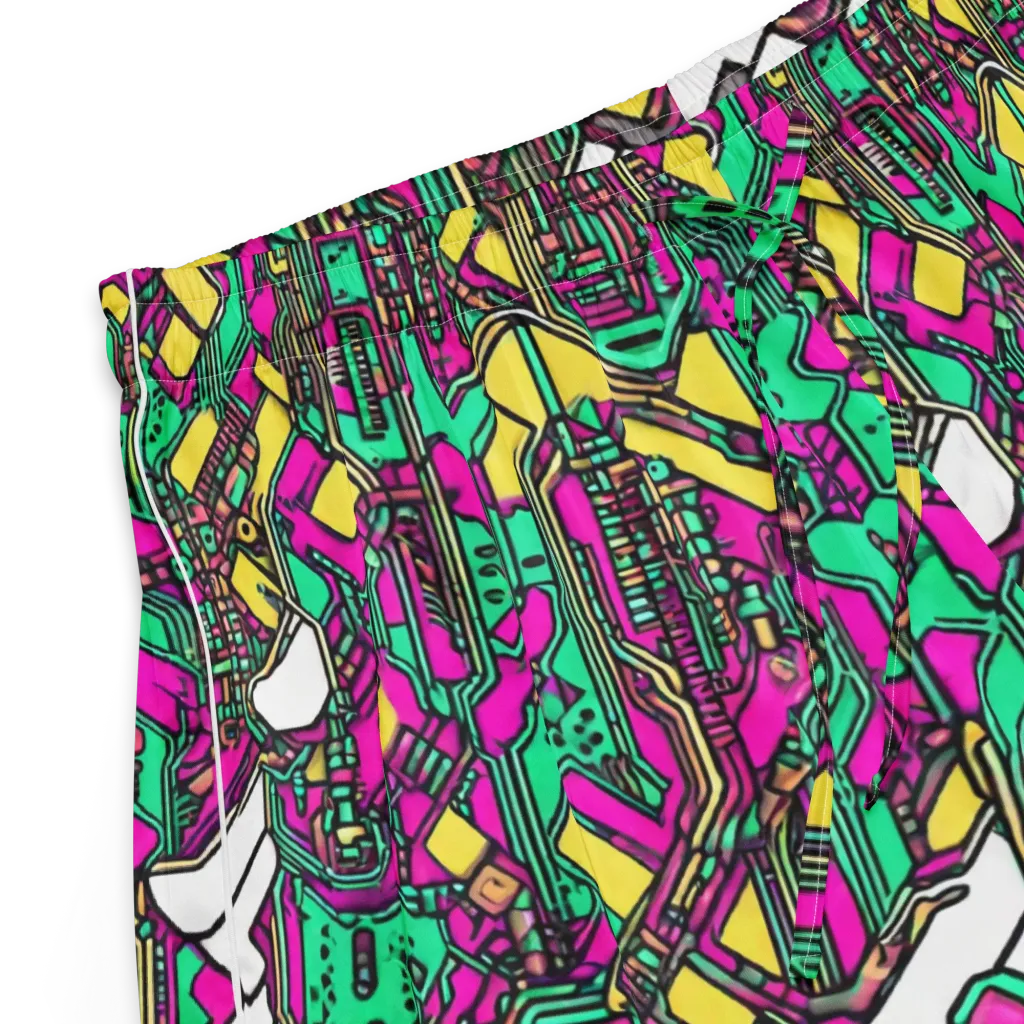 Synthwave Wiring on Women's Pajama Shorts — Product details