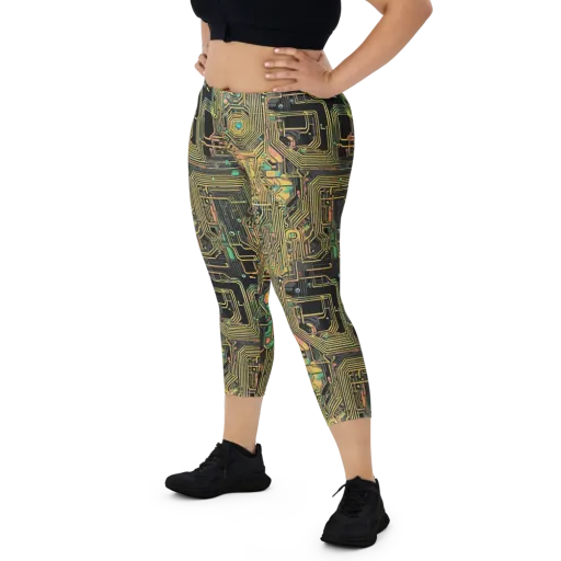 Copper Synapse on a Capri Leggings