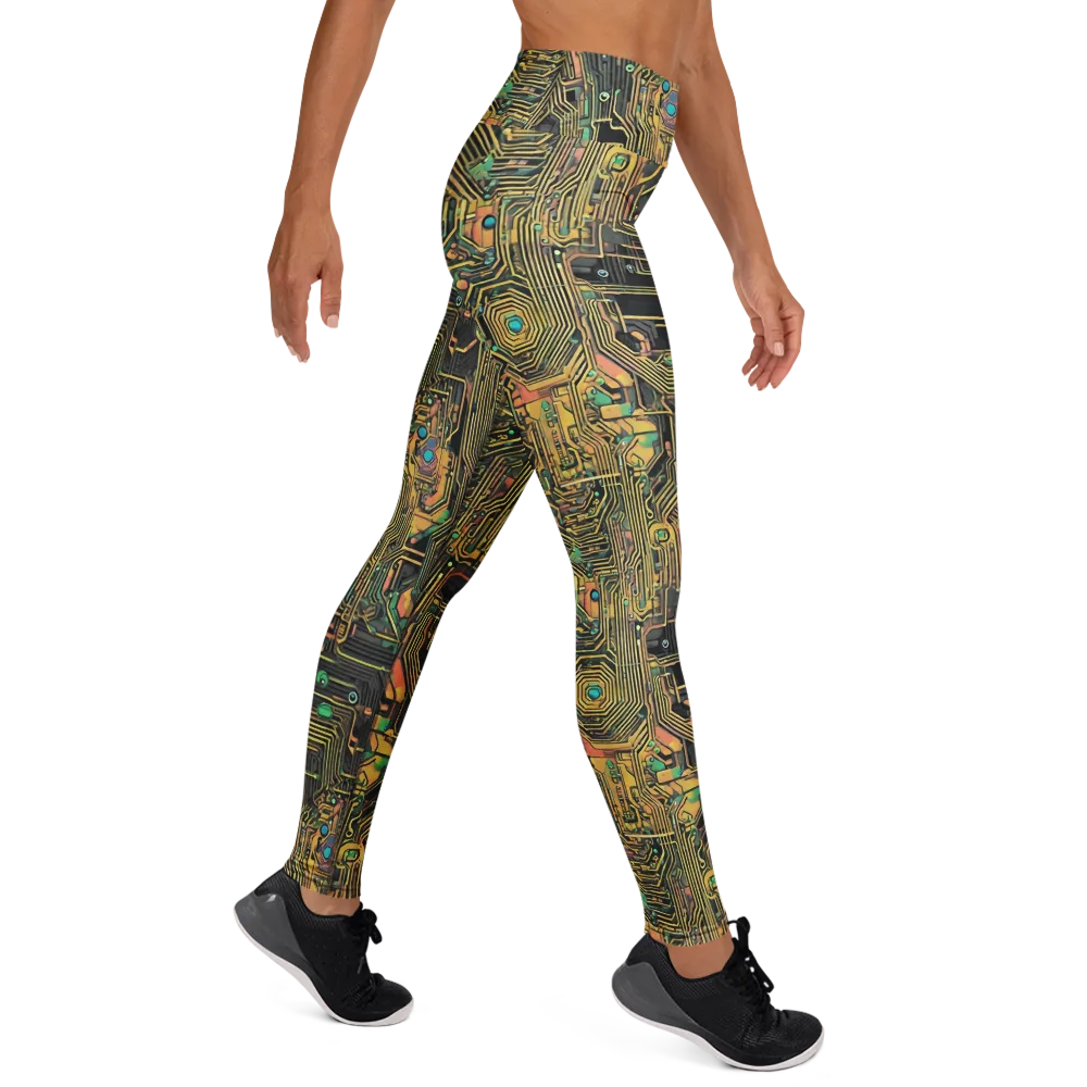 Copper Synapse on Yoga Leggings — Right