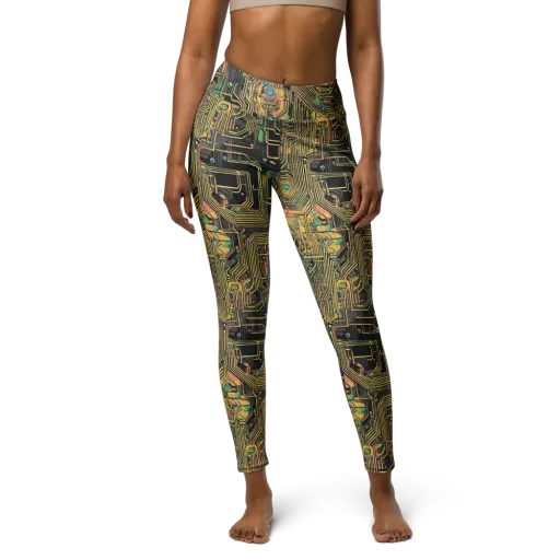 Copper Synapse on a Yoga Leggings