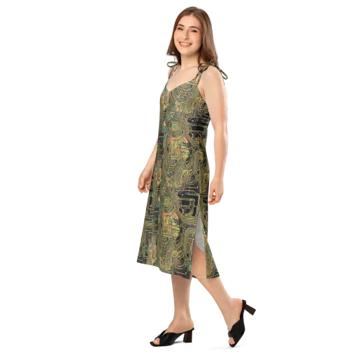 Copper Synapse on a Slip Dress