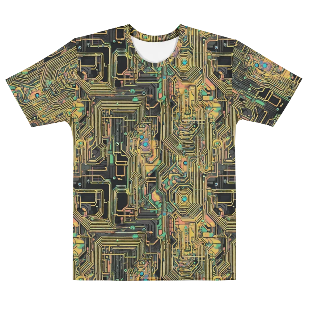 Copper Synapse on Men's Cotton Crew Neck T-Shirt — Front