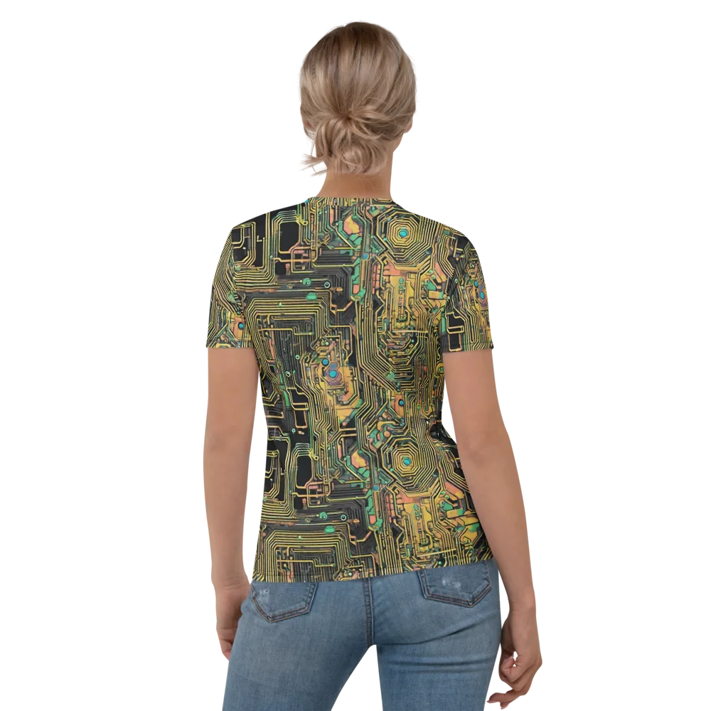 Copper Synapse on Women's Crew Neck T-Shirt — Back
