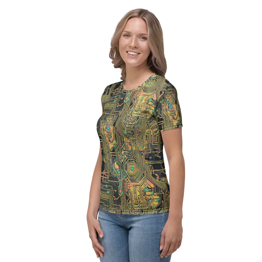 Copper Synapse on Women's Crew Neck T-Shirt — Left