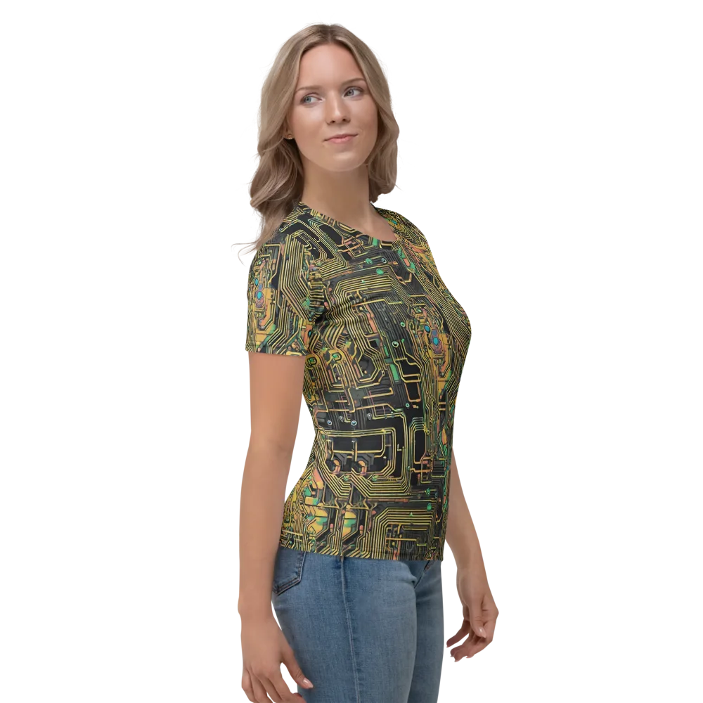Copper Synapse on Women's Crew Neck T-Shirt — Right
