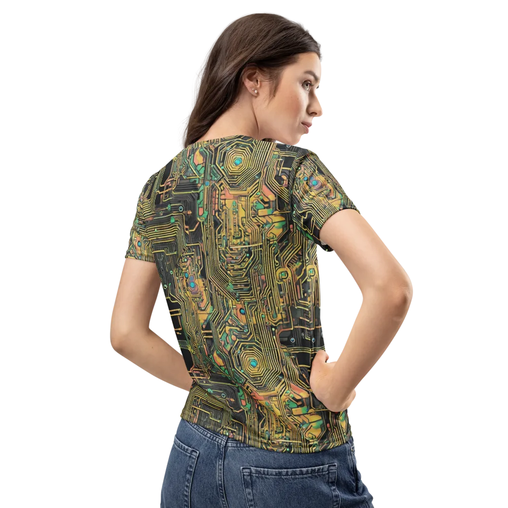 Copper Synapse on Women's Crew Neck T-Shirt — Back