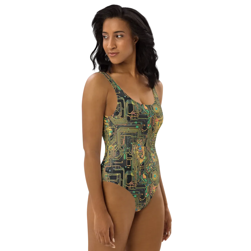 Copper Synapse on One-Piece Swimsuit — Right