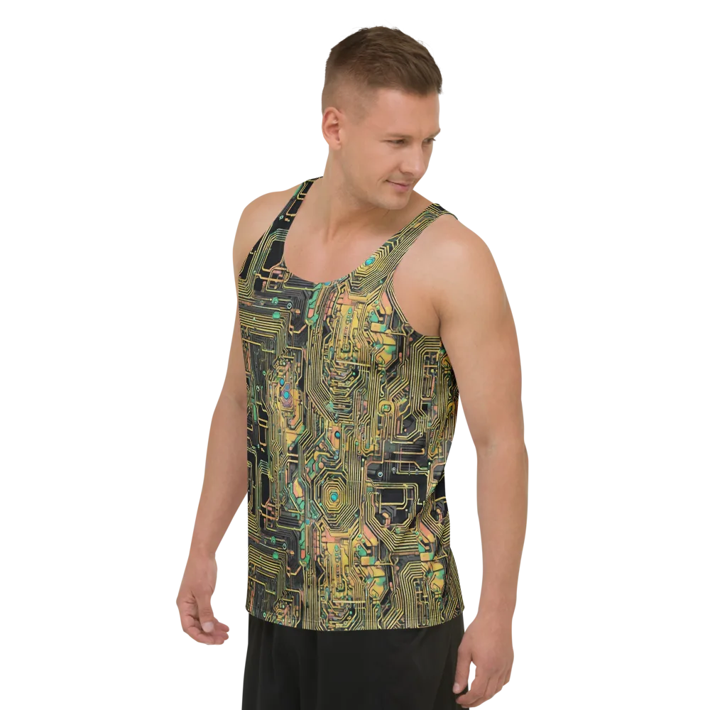 Copper Synapse on Men's Tank Top — Left Front