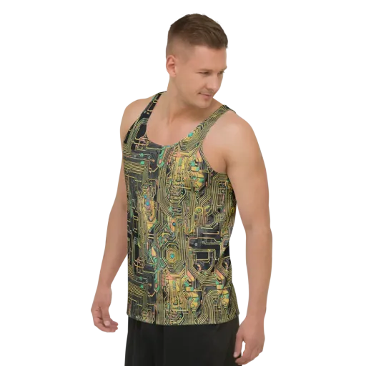 Copper Synapse on a Men's Tank Top