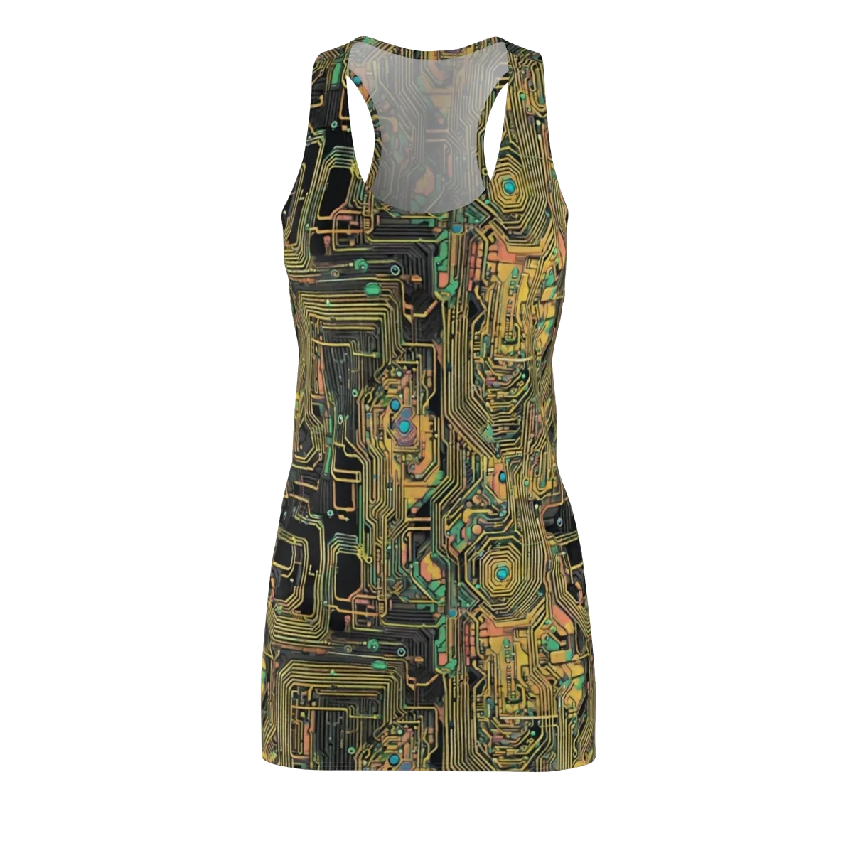 Copper Synapse on Racerback Dress — Front