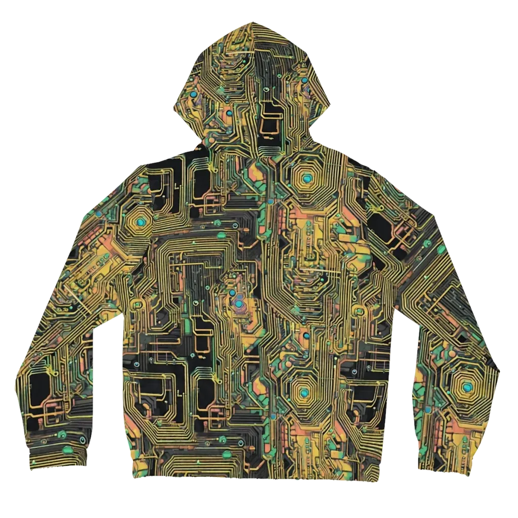 Copper Synapse on Women's Full-Zip Hoodie — Back