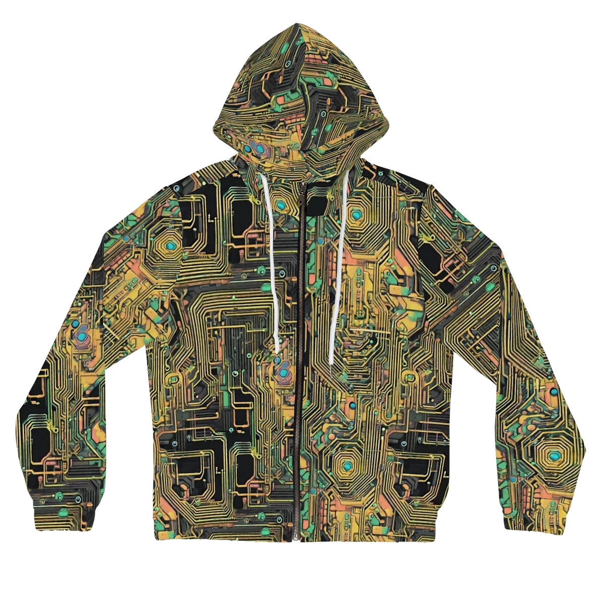 Copper Synapse on Women's Full-Zip Hoodie — Front