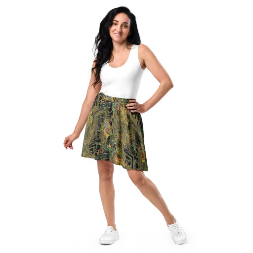 Copper Synapse on a Skater Skirt
