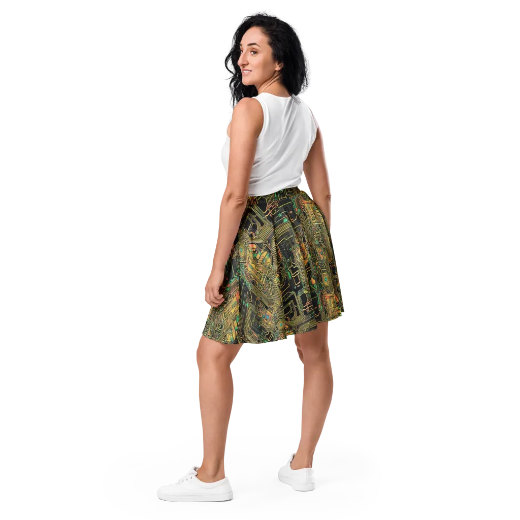 Copper Synapse on Skater Skirt — Back