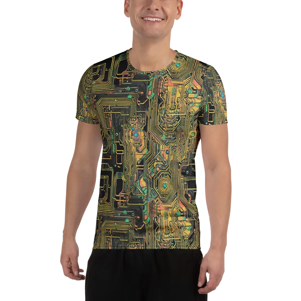 Copper Synapse on Men's Athletic T-Shirt — Front