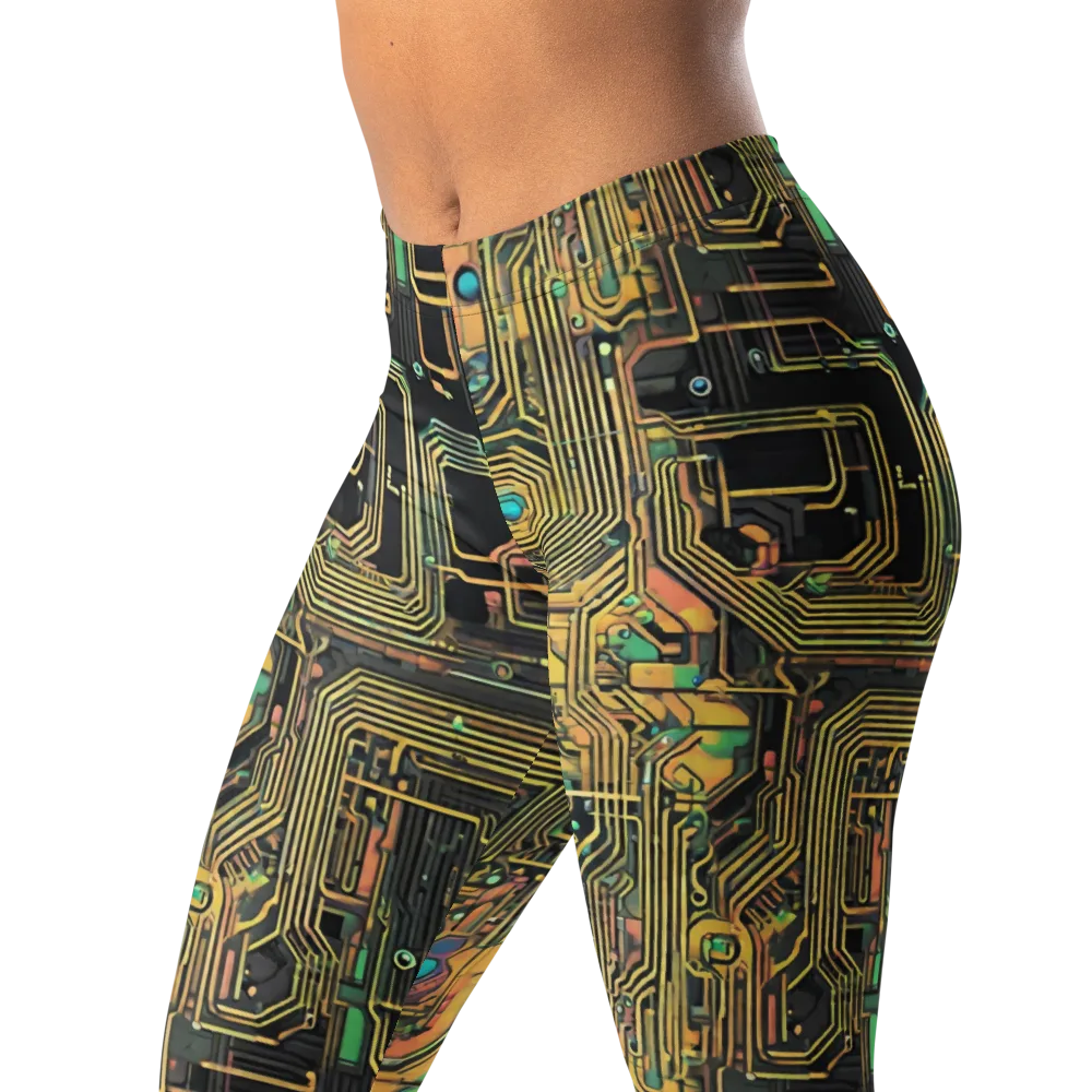 Copper Synapse on Leggings — Left Front