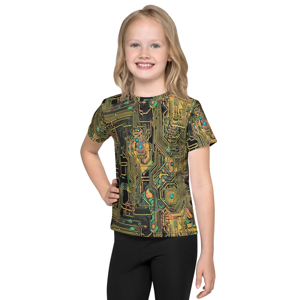 Copper Synapse on Kids Crew Neck T-Shirt — Front