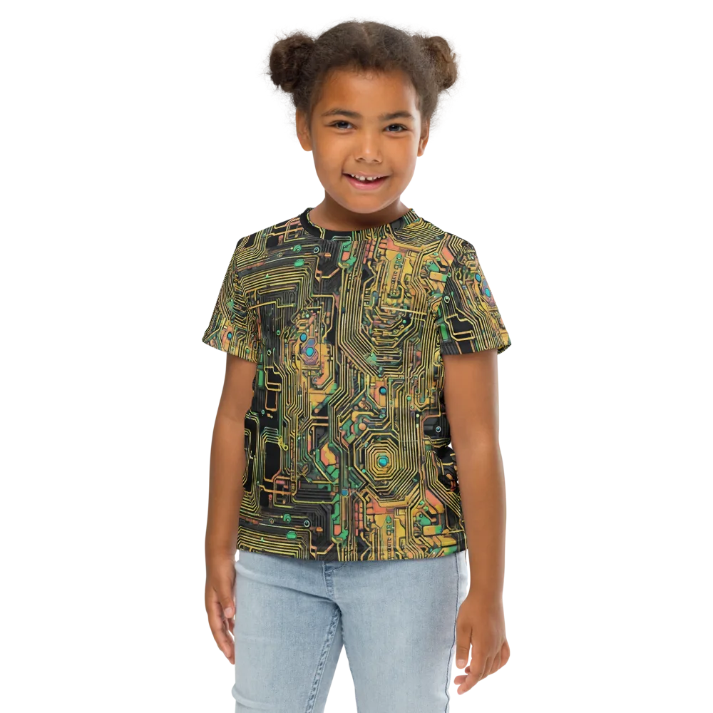 Copper Synapse on Kids Crew Neck T-Shirt — Front