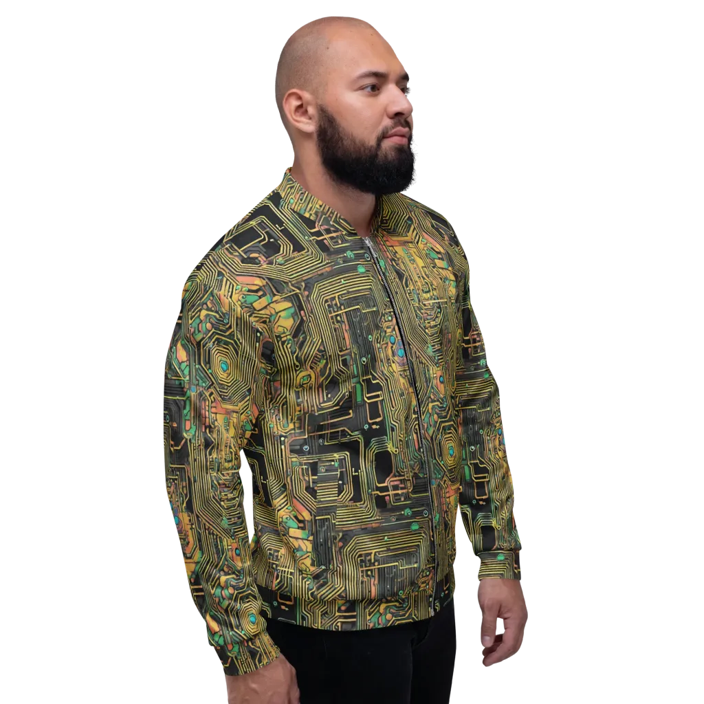 Copper Synapse on Bomber Jacket — Right