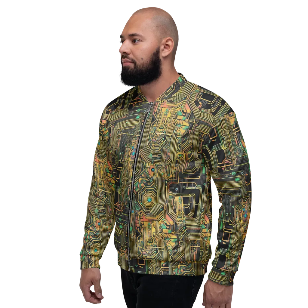 Copper Synapse on Bomber Jacket — Left