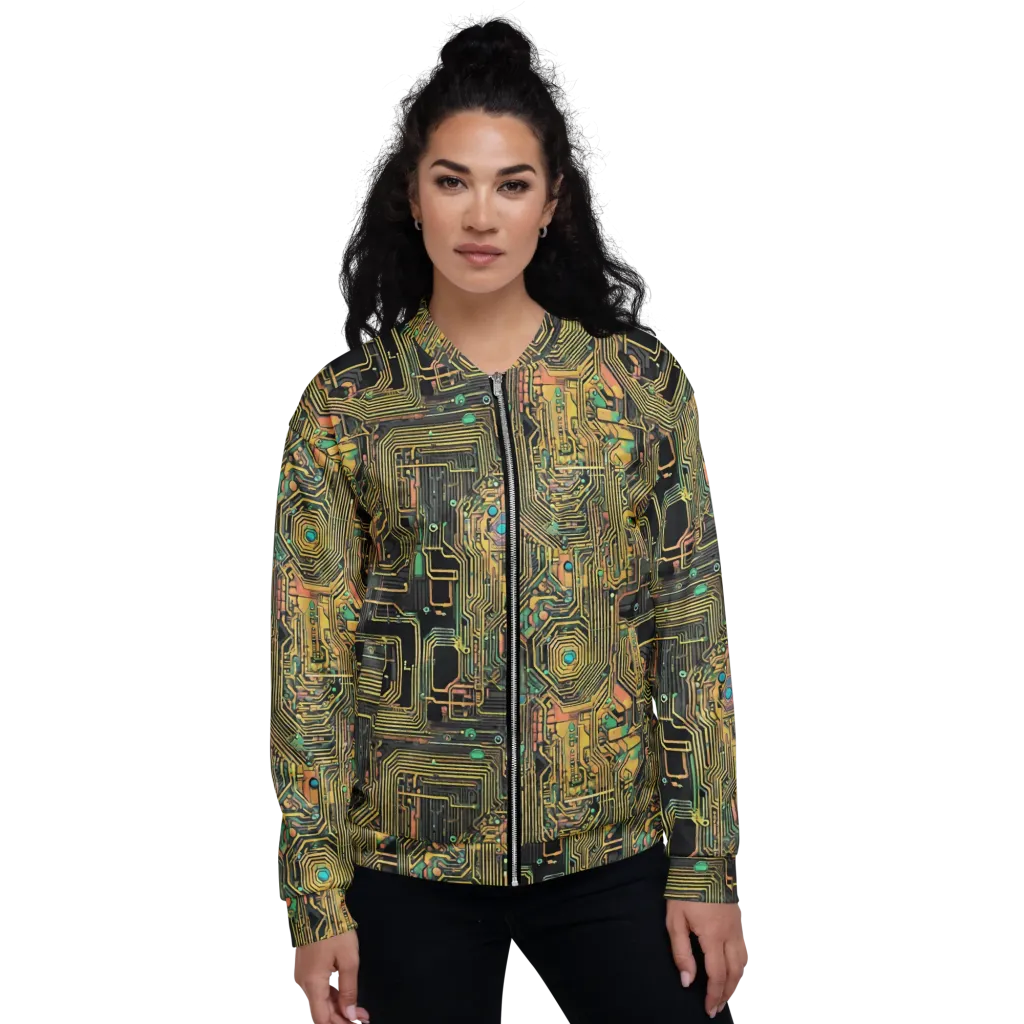 Copper Synapse on Bomber Jacket — Front