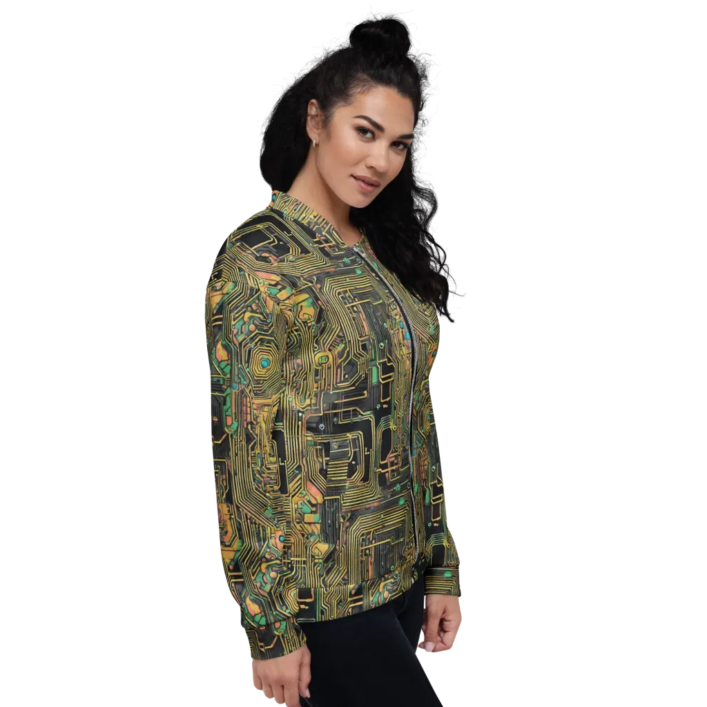 Copper Synapse on Bomber Jacket — Right