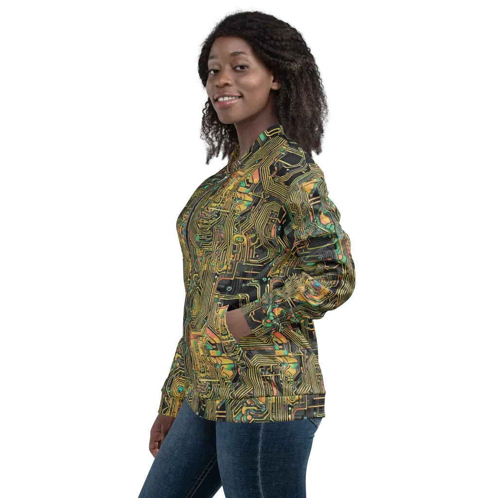 Copper Synapse on Bomber Jacket — Left