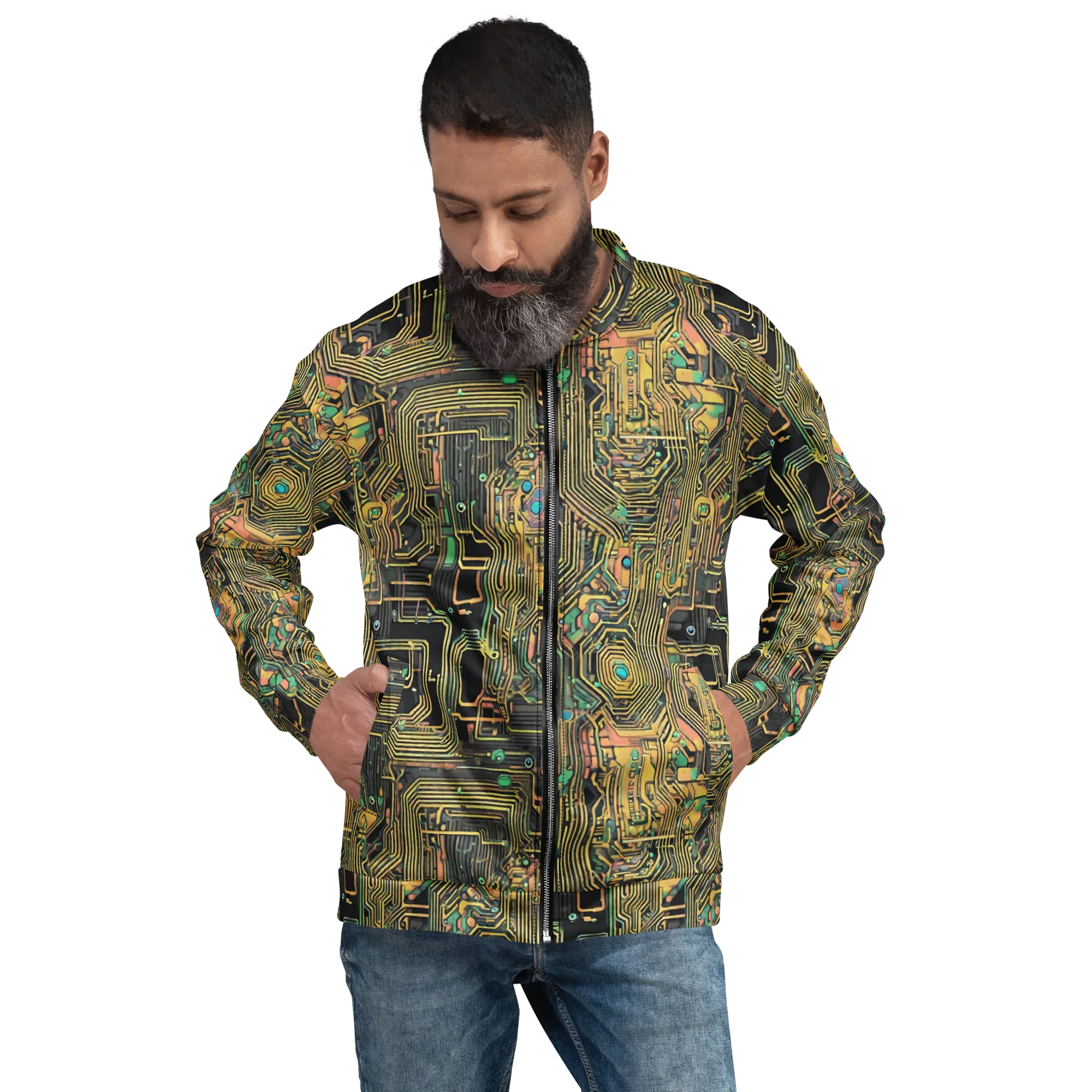 Copper Synapse on Bomber Jacket — Front