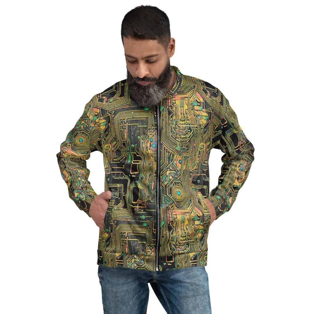 Copper Synapse on Bomber Jacket — Front