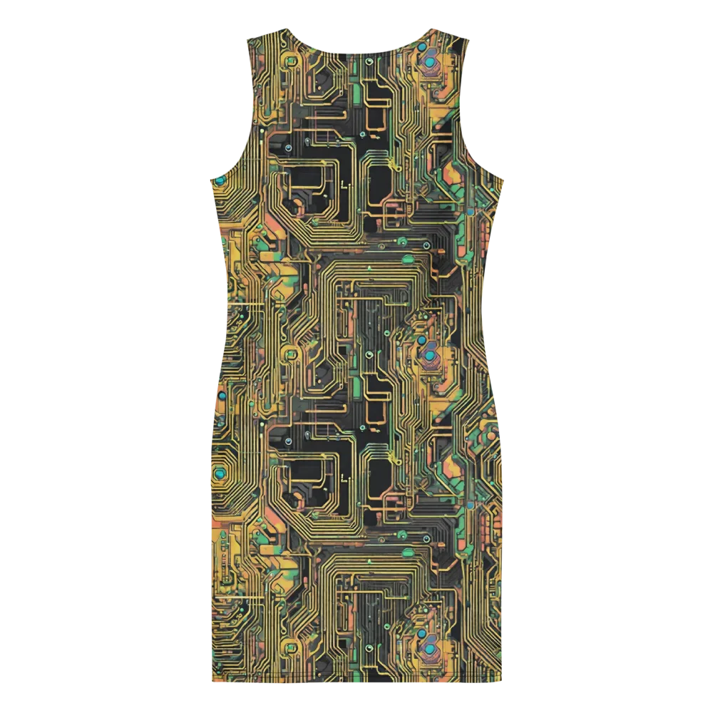 Copper Synapse on Bodycon Dress — Back