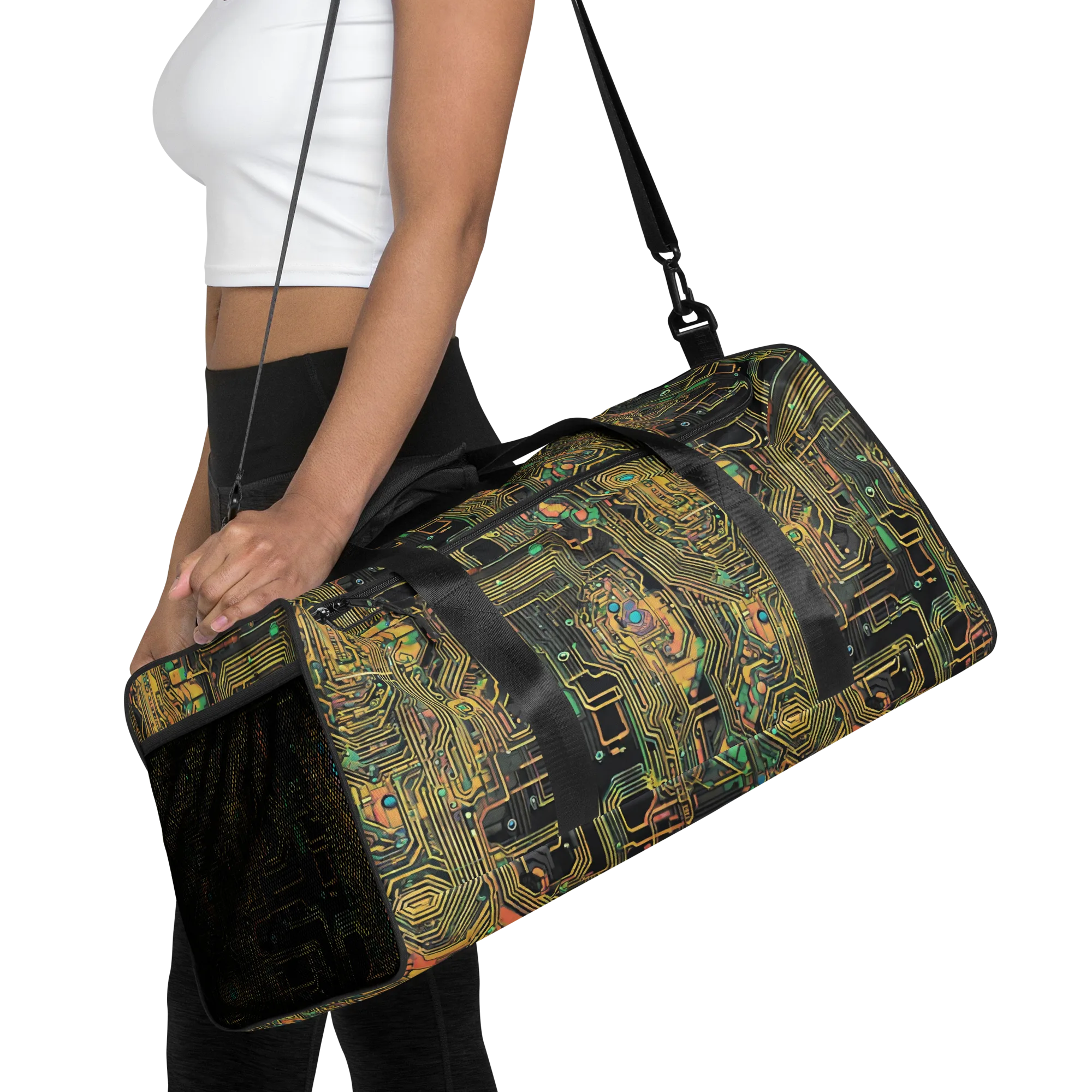 Copper Synapse on Duffle Bag — Front