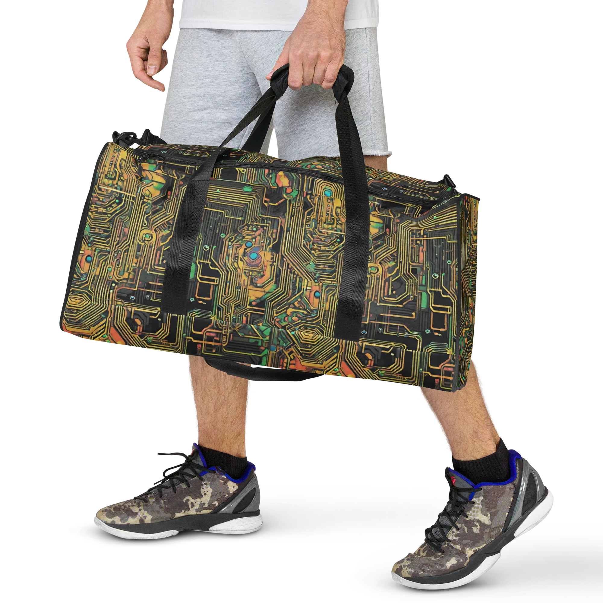 Copper Synapse on Duffle Bag — Front