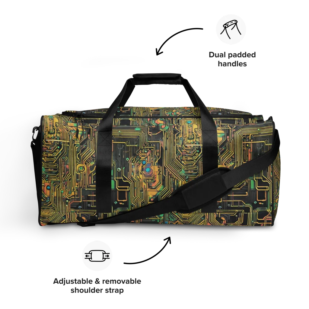 Copper Synapse on Duffle Bag — Front