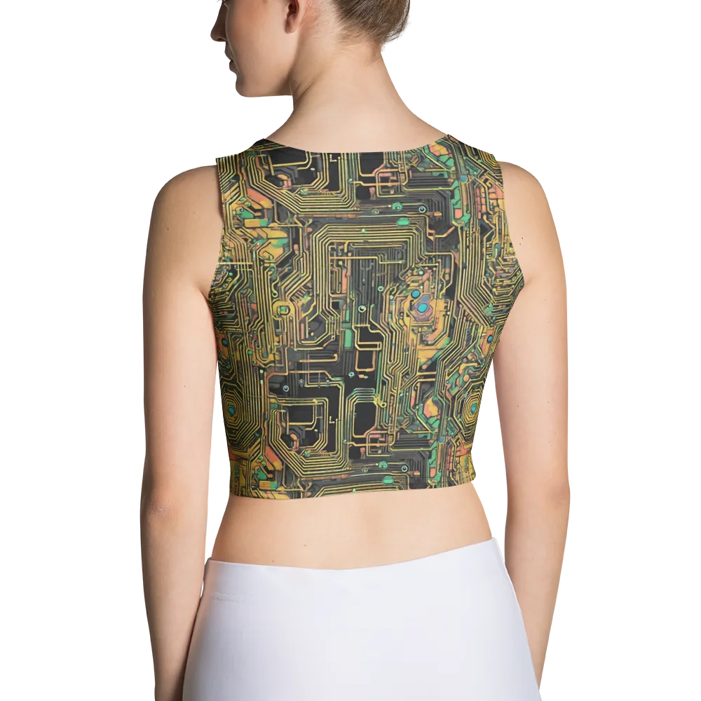 Copper Synapse on Crop Top — Back