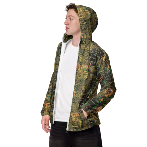 Copper Synapse on a Men's Windbreaker