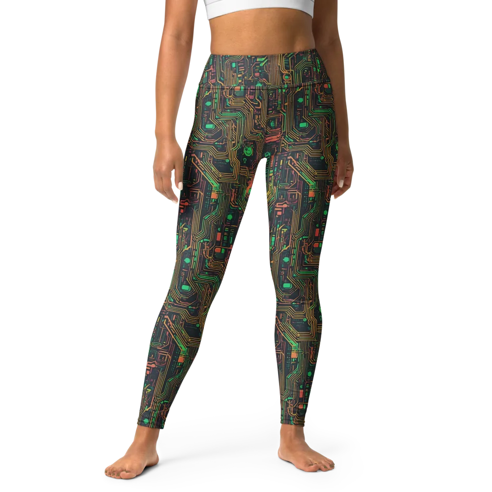 Copper Logic on Yoga Leggings — Front
