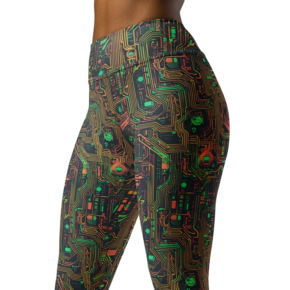 Copper Logic on Yoga Leggings — Left Front