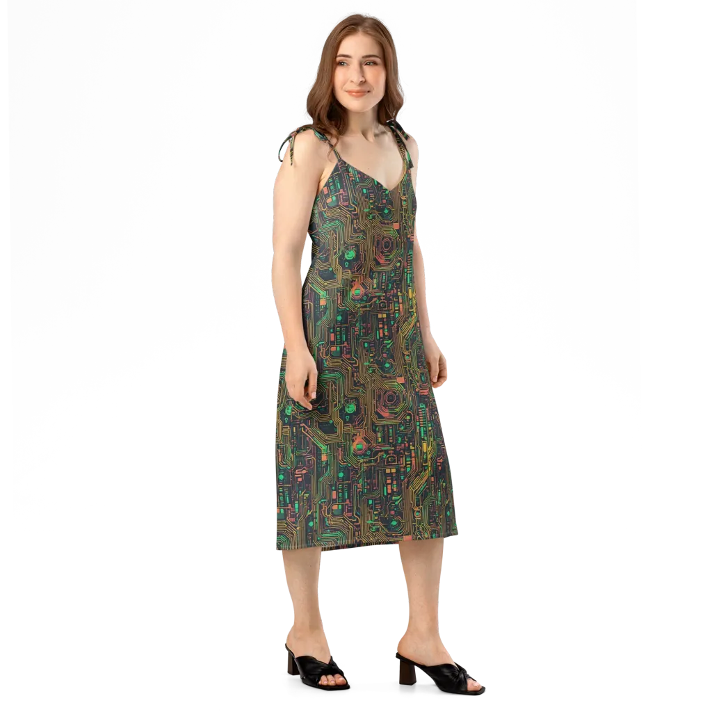 Copper Logic on Slip Dress — Right Front