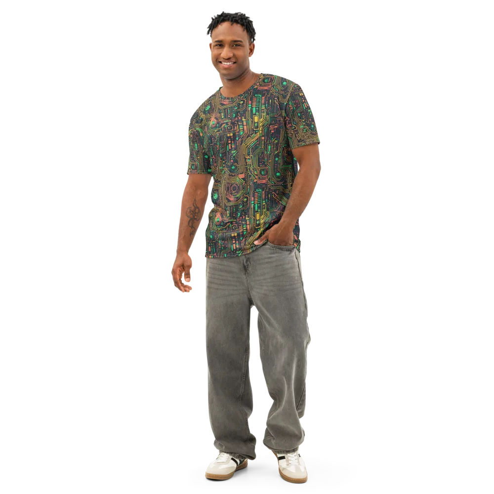 Copper Logic on Men's Cotton Crew Neck T-Shirt — Front