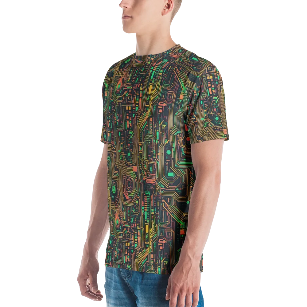 Copper Logic on Men's Crew Neck T-Shirt — Left