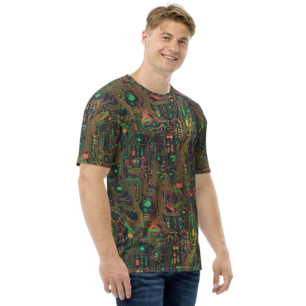 Copper Logic on Men's Crew Neck T-Shirt — Right
