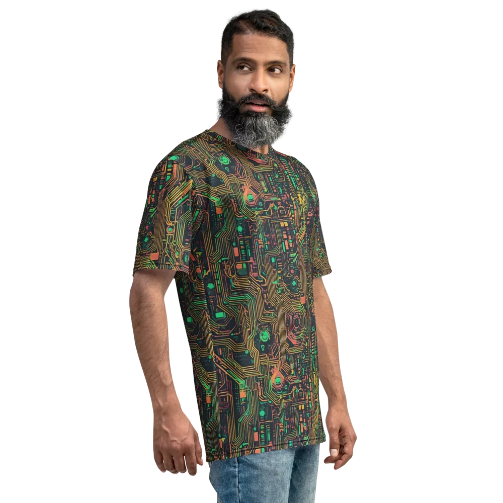 Copper Logic on Men's Crew Neck T-Shirt — Right