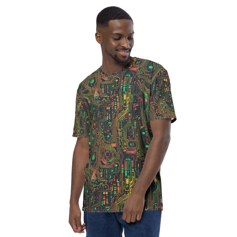 Copper Logic on Men's Crew Neck T-Shirt — Left