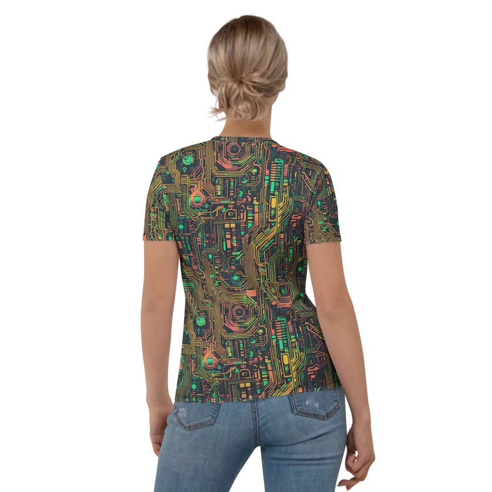 Copper Logic on Women's Crew Neck T-Shirt — Back