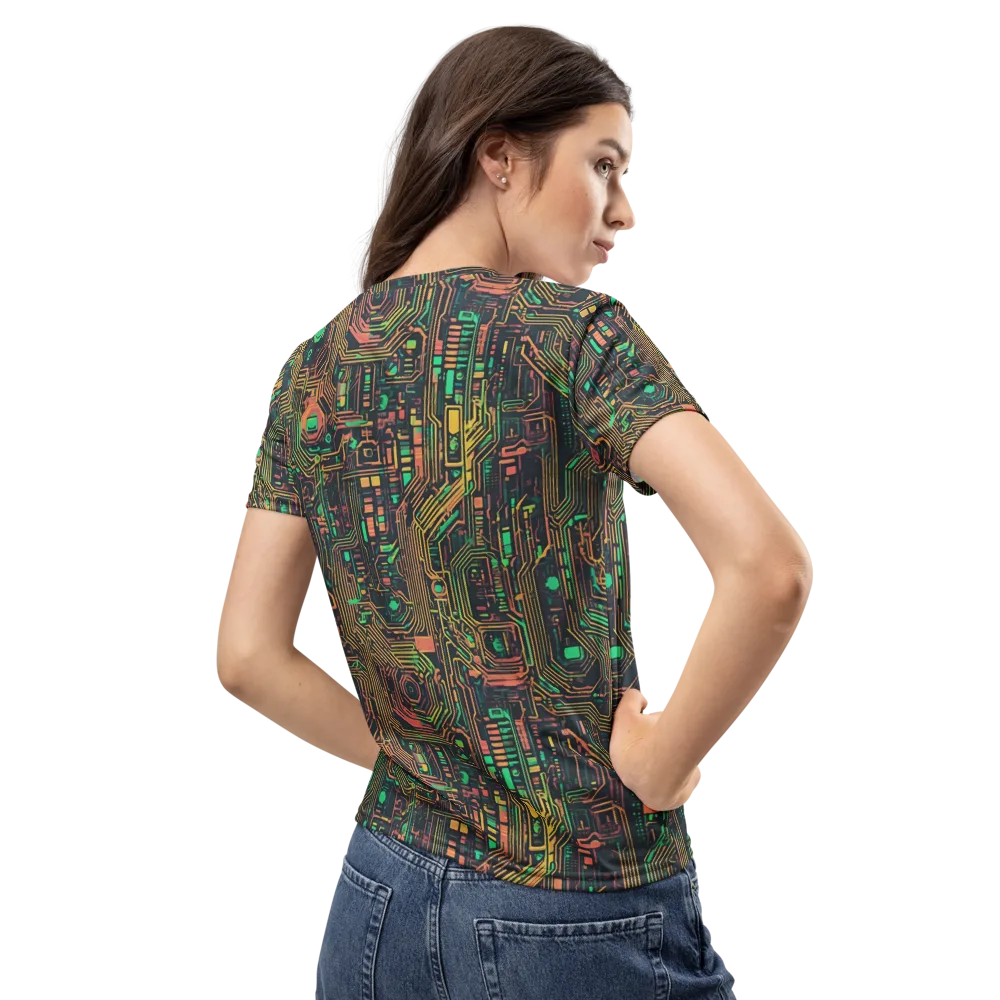 Copper Logic on Women's Crew Neck T-Shirt — Back