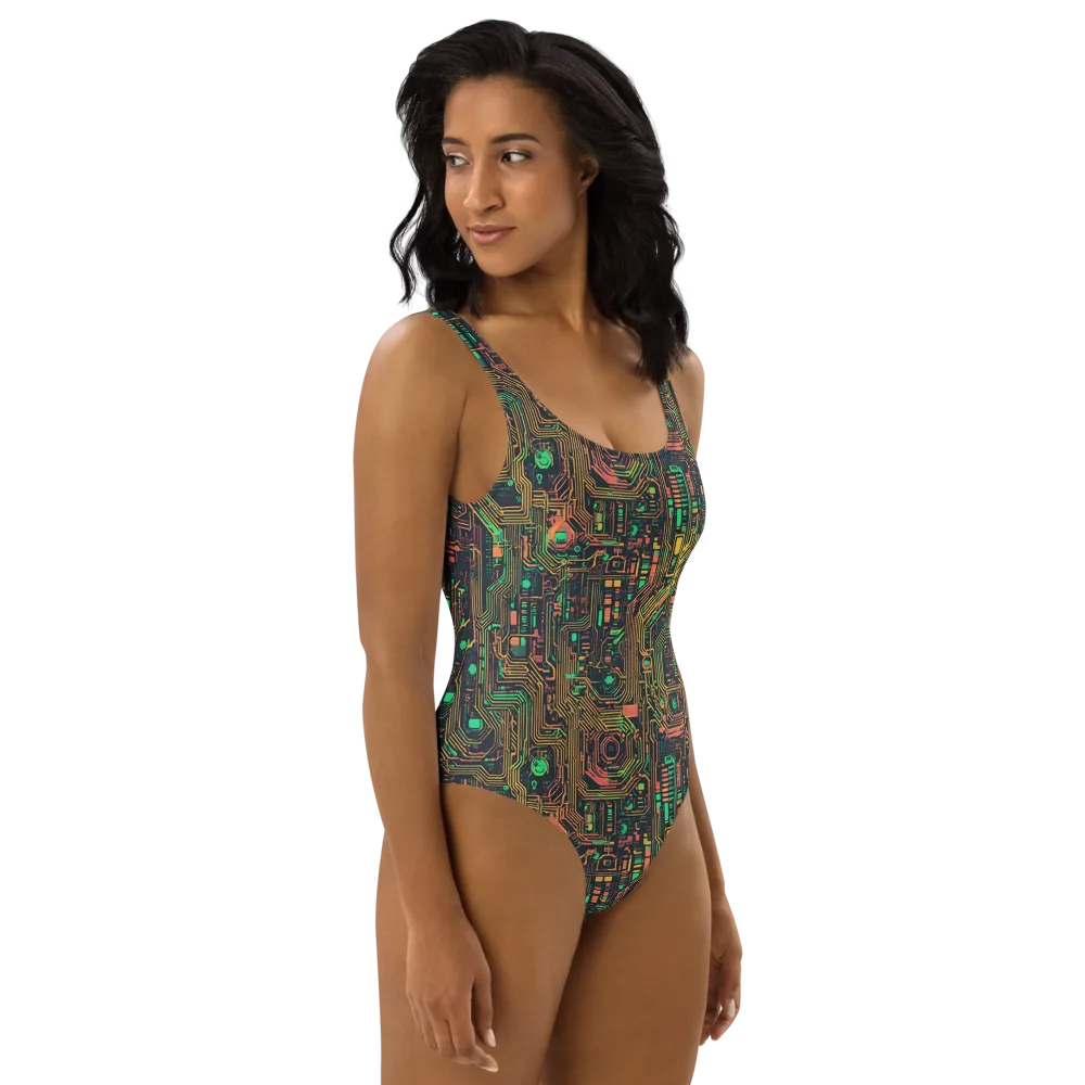 Copper Logic on One-Piece Swimsuit — Right