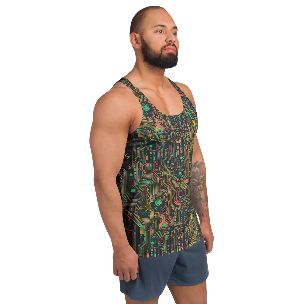 Copper Logic on Men's Tank Top — Right Front