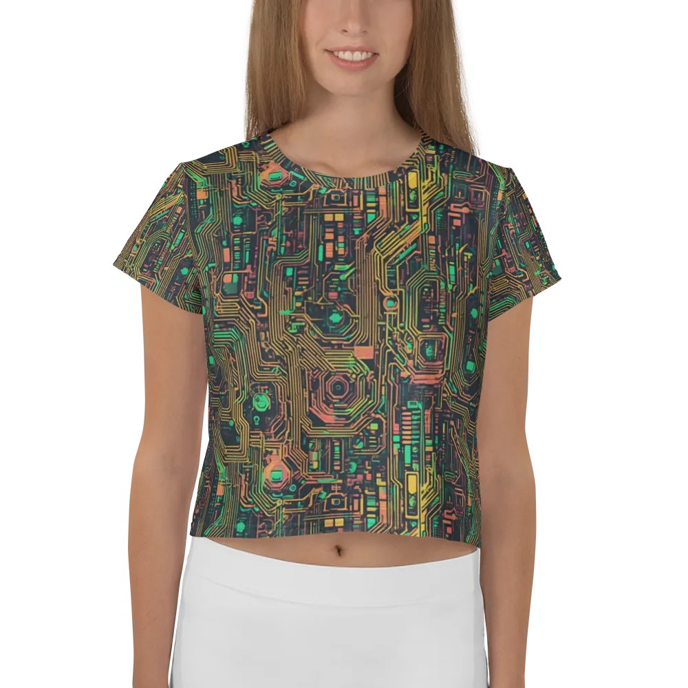 Copper Logic on Crop Tee — Front
