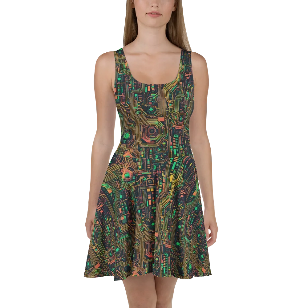 Copper Logic on Skater Dress — Front